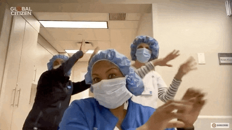 nurses dancing